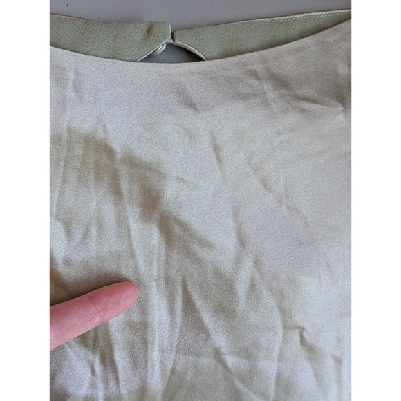 NWD Reformation Niamh Silk Dress Size 8 Dried Herbs Open Back #4B501 - Picture 11 of 16